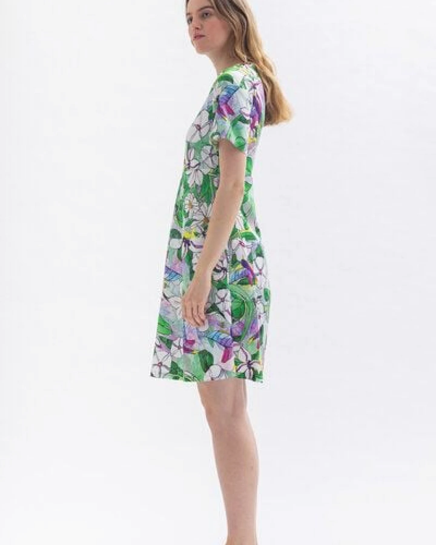 Studio Hertzberg Blumenkleid "EL-VIRAA" aus Bio Baumwolle & Lyocell – Ansicht 3