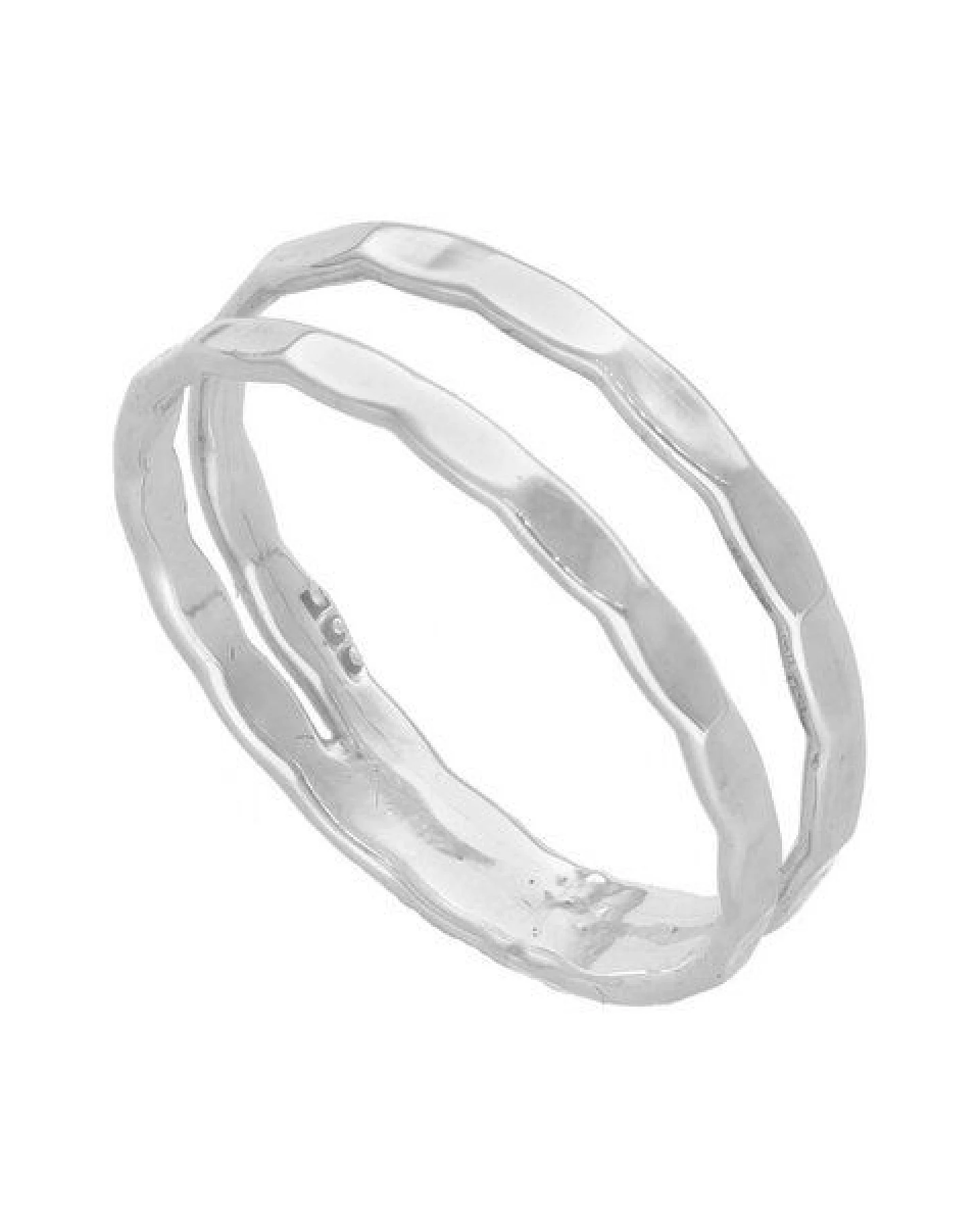 pakilia Silber Ring doppel Fair-Trade und handmade – Ansicht 2