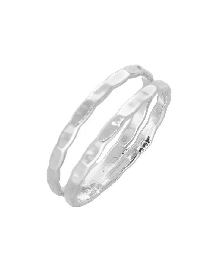 pakilia Silber Ring doppel Fair-Trade und handmade