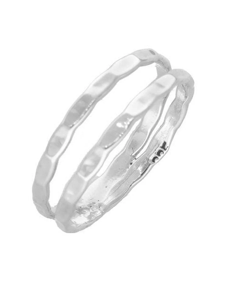 pakilia Silber Ring doppel Fair-Trade und handmade