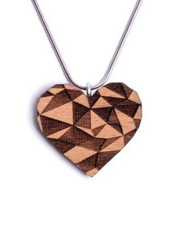 BeWooden Herzchen Halskette