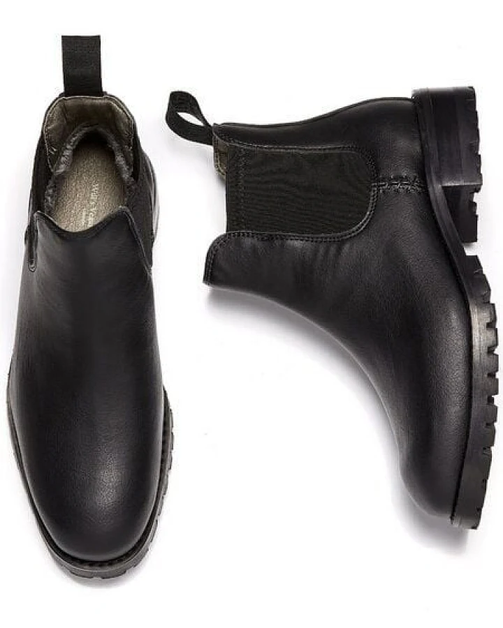 Will's Vegan Shop Isolierte Wasserdichte Chelsea Boots