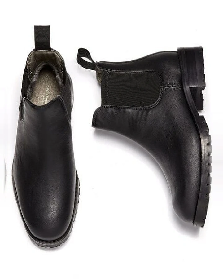 Will's Vegan Shop Isolierte Wasserdichte Chelsea Boots
