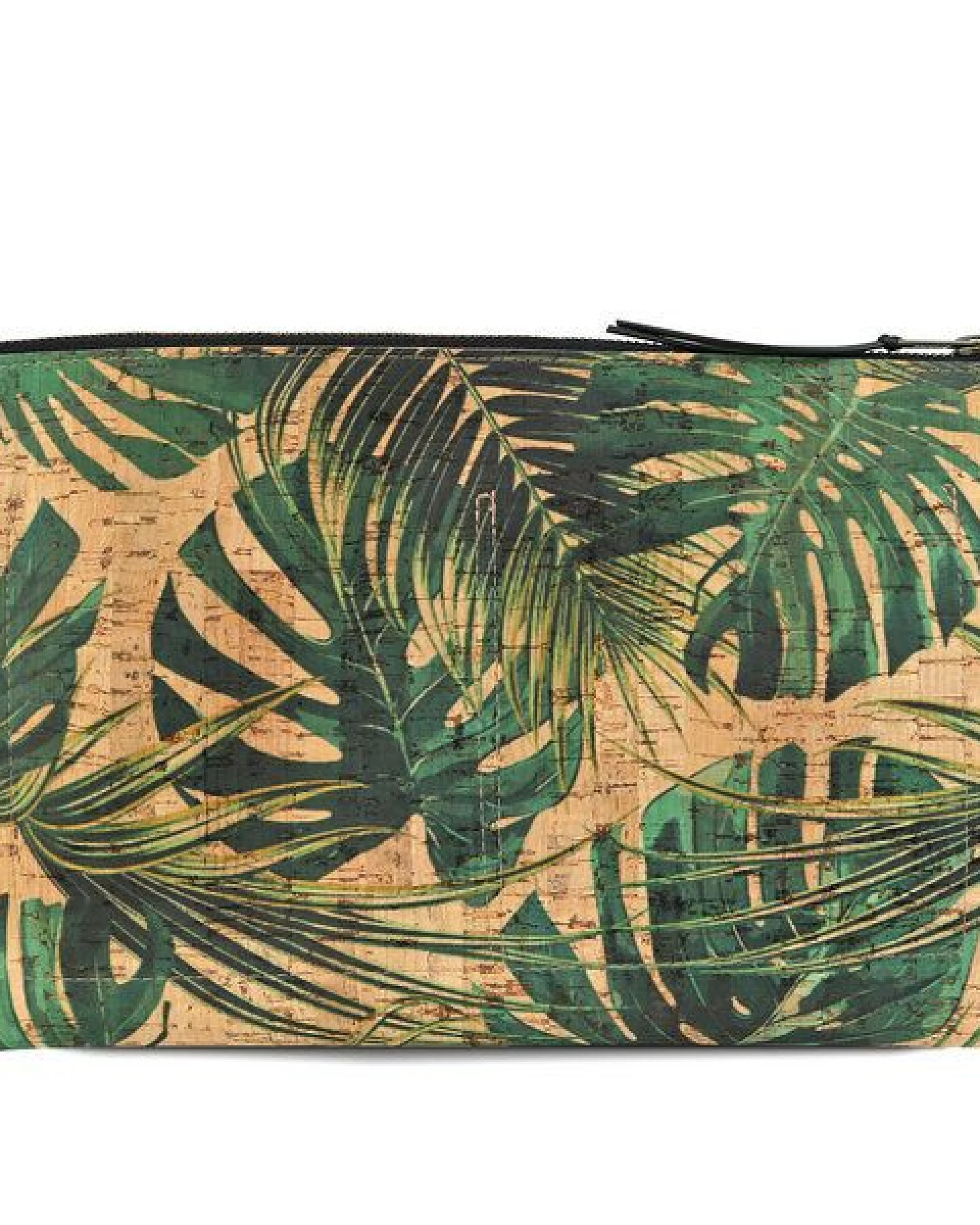 GARY MASH Kork Clutch Handtasche mit Palmenmuster – Ansicht 2