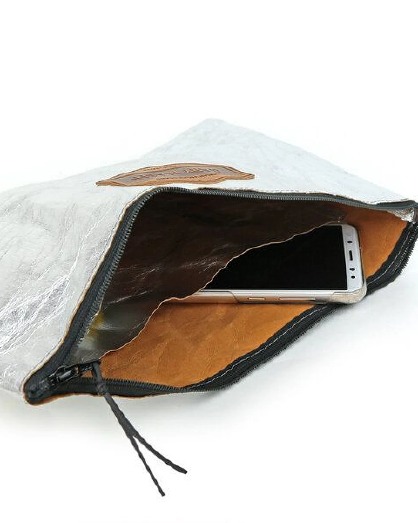 GARY MASH SnapPap Clutch Handtasche silber – Ansicht 3