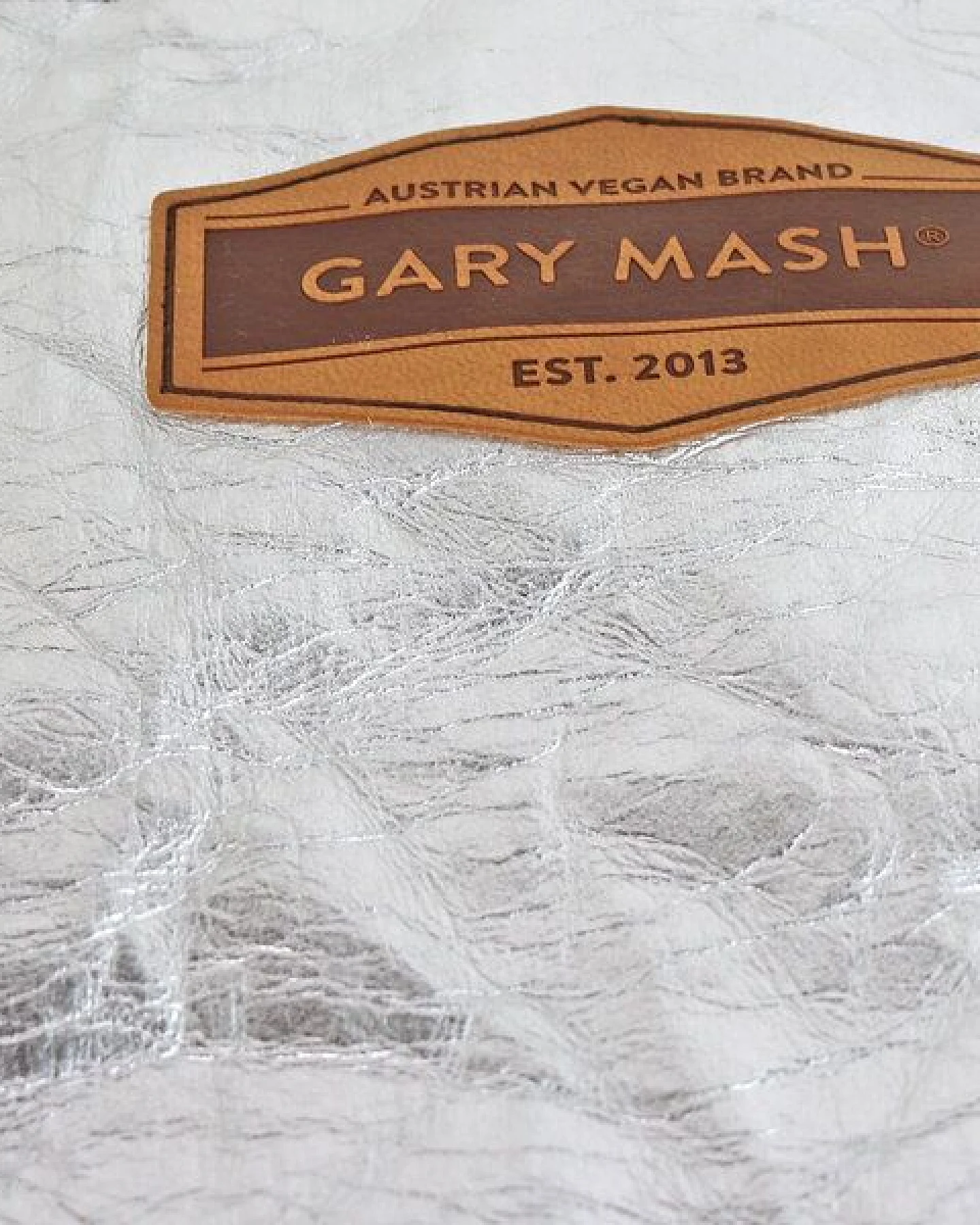 GARY MASH SnapPap Clutch Handtasche silber – Ansicht 4