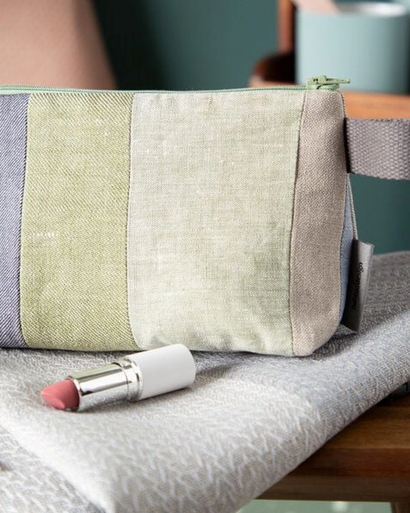 nahtur-design Kosmetiktasche aus 100% Leinen – Ansicht 3