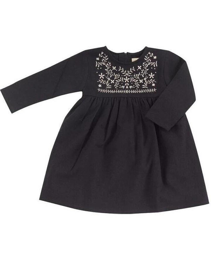 Pigeon by Organics for Kids Kleid mit Stickerei