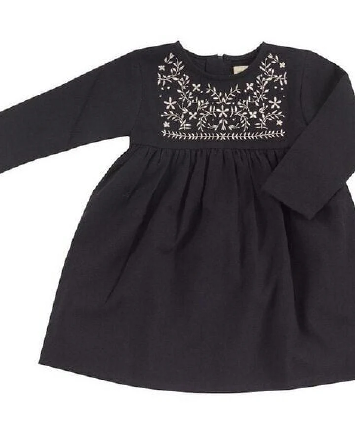 Pigeon by Organics for Kids Kleid mit Stickerei