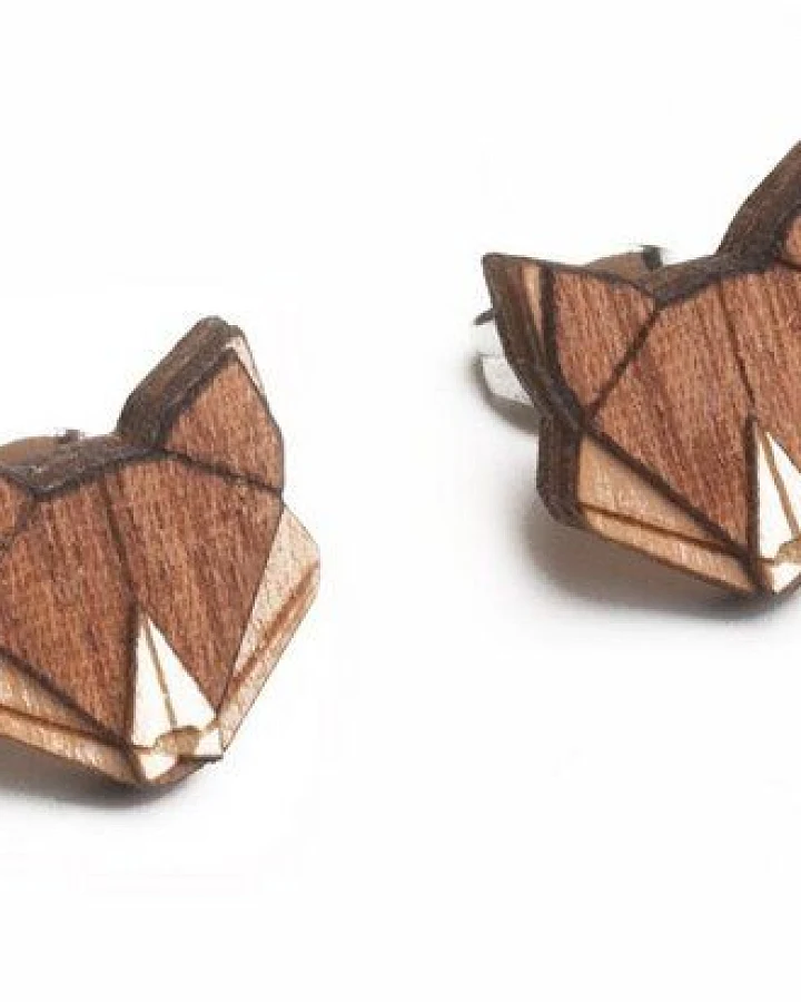 BeWooden Ohrstecker mit Holzdetails
