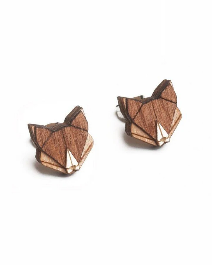 BeWooden Ohrstecker mit Holzdetails