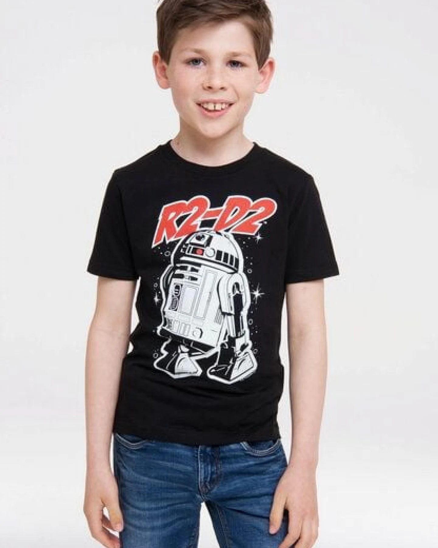 LOGOSH!RT LOGOSHIRT - Star Wars - Droide - R2-D2 - Kinder Bio T-Shirt Print - Grafik – Ansicht 3