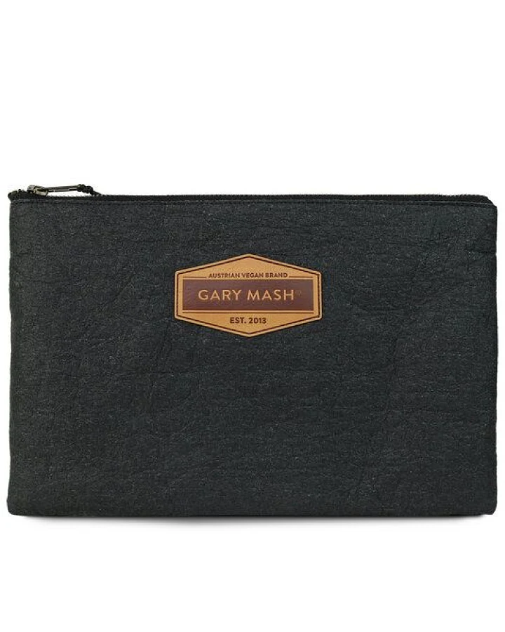 GARY MASH Piñatex® Clutch Handtasche schwarz