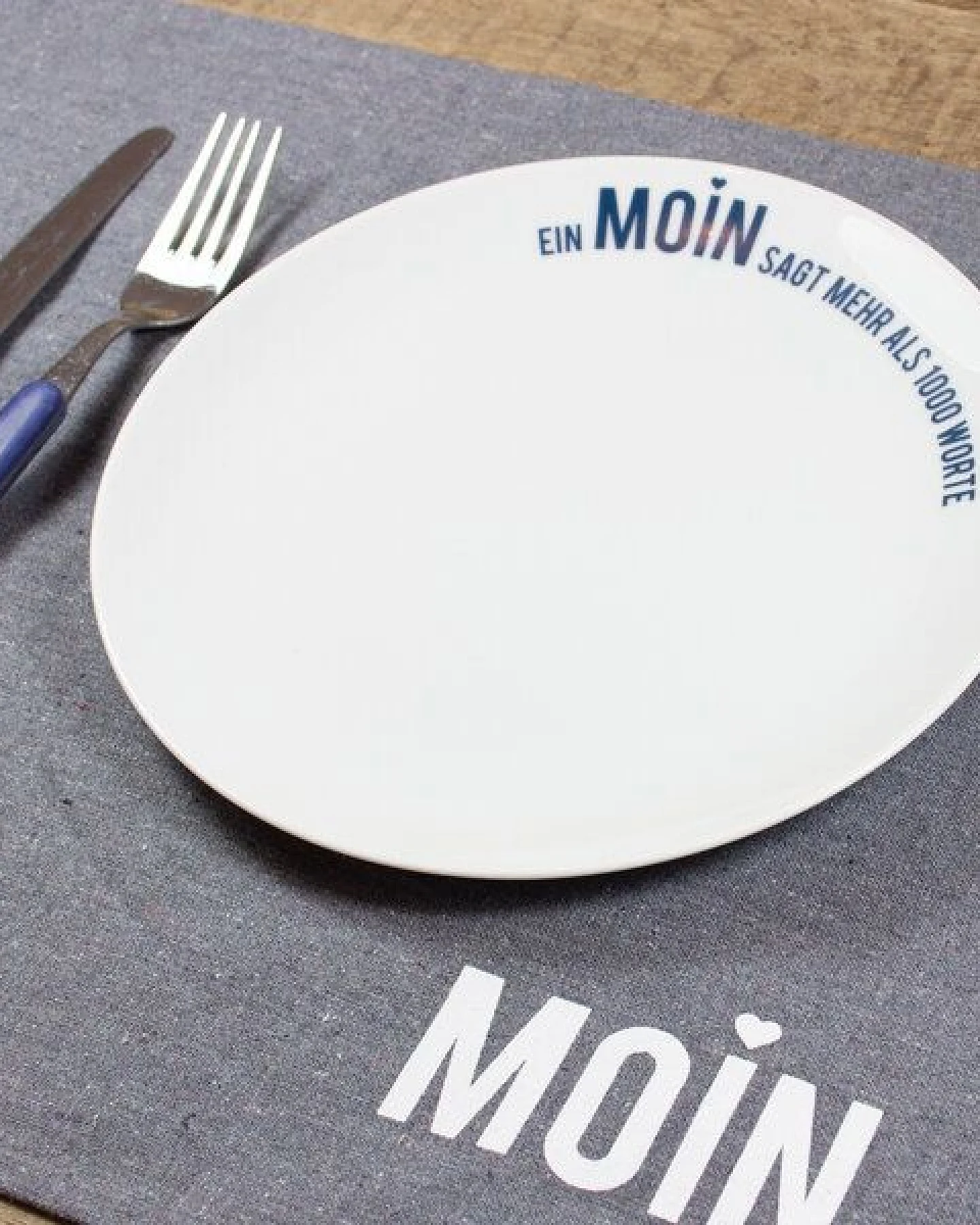 Bow & Hummingbird Porzellanteller Moin – Ansicht 2