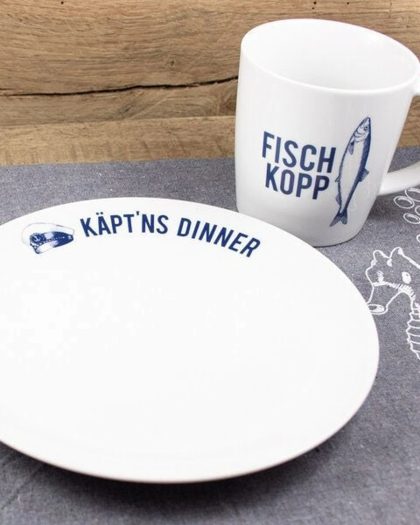 Bow & Hummingbird Porzellanteller Käpt´ns Dinner – Ansicht 3