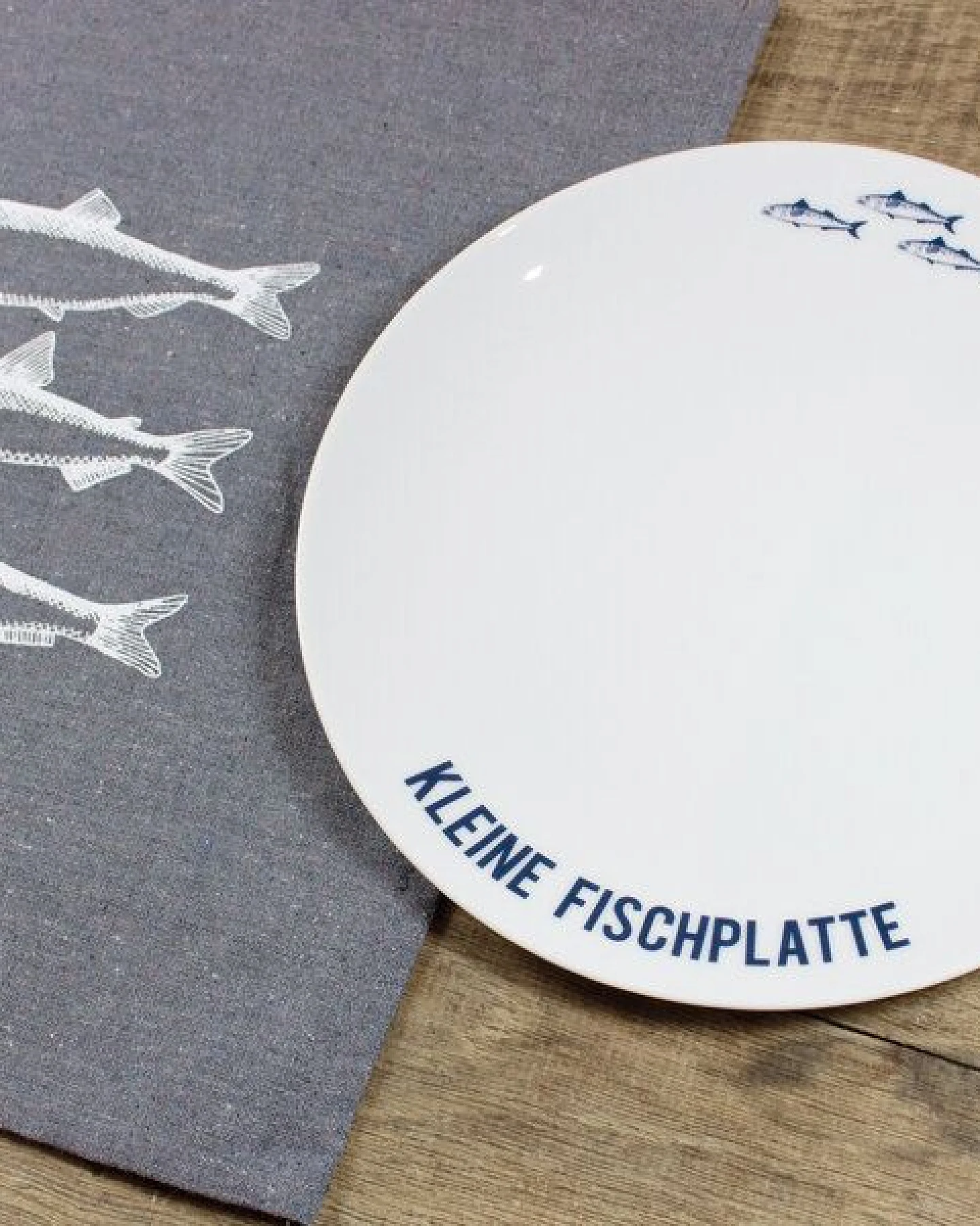 Bow & Hummingbird Porzellanteller Kleine Fischplatte – Ansicht 2