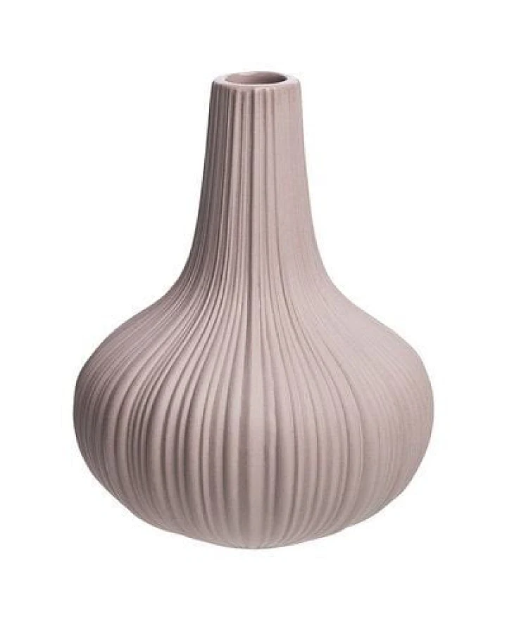 TRANQUILLO Vase Vintage aus mattem Steinzeug, Ø 9,6 × 12 cm