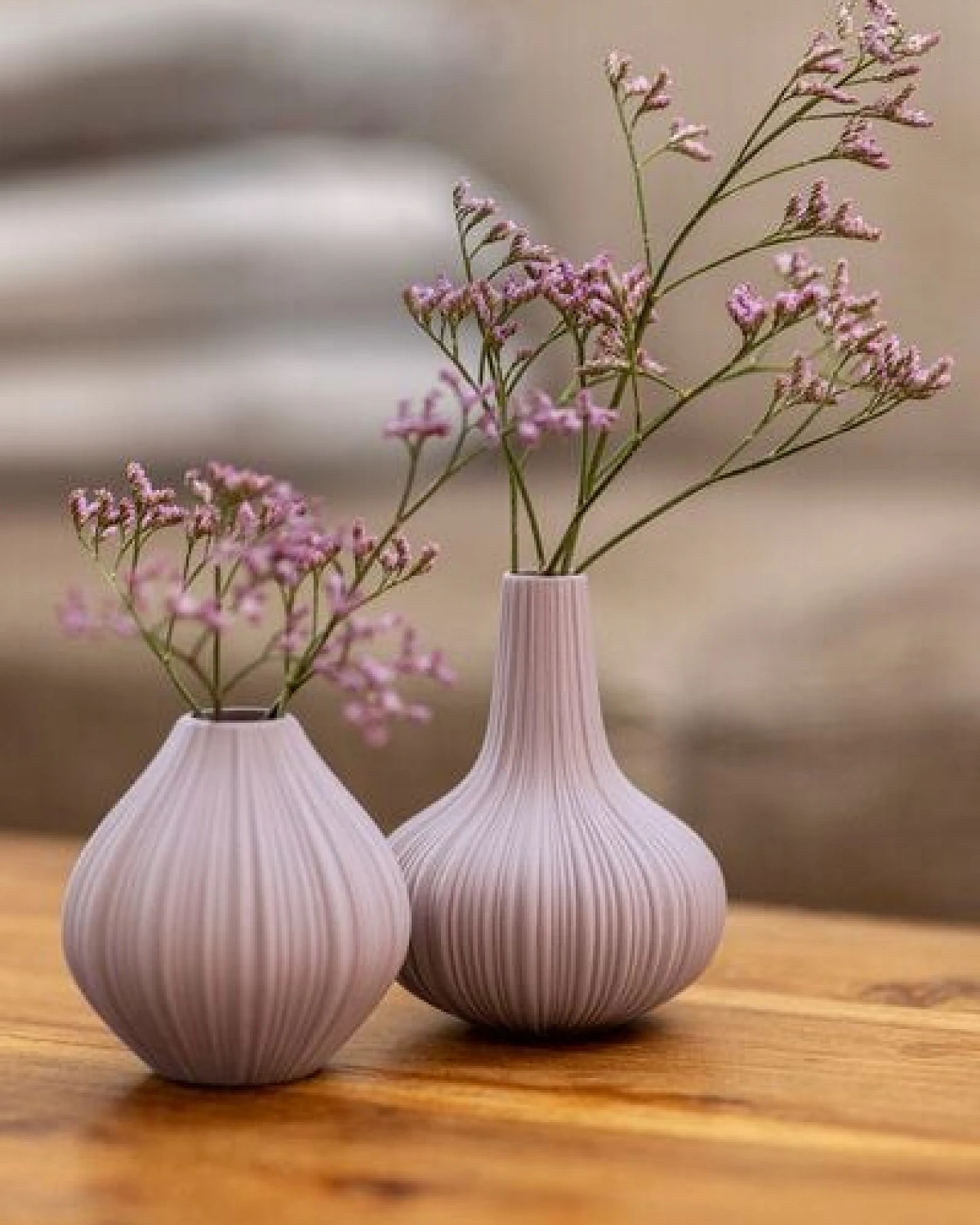 TRANQUILLO Vase Vintage aus mattem Steinzeug, Ø 9,6 × 12 cm – Ansicht 4