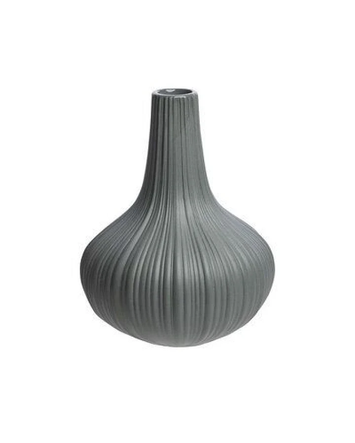 TRANQUILLO Vase Vintage aus mattem Steinzeug, Ø 9,6 × 12 cm