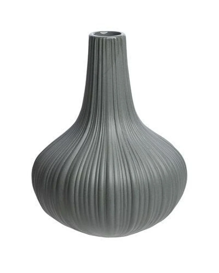 TRANQUILLO Vase Vintage aus mattem Steinzeug, Ø 9,6 × 12 cm