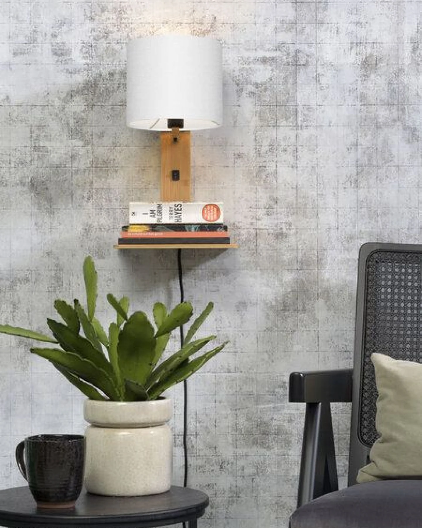 GOOD&MOJO Naturel Wandlampe Andes – Ansicht 4