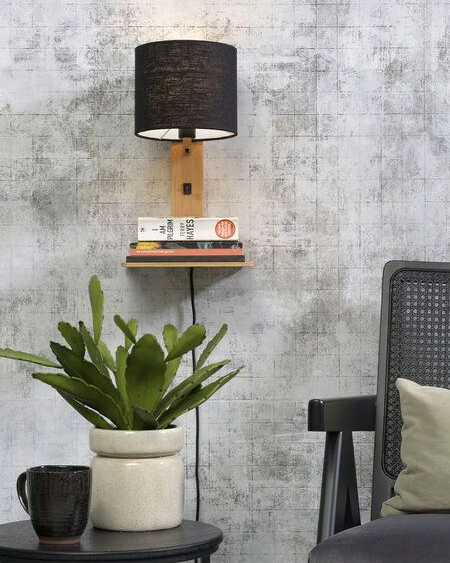 GOOD&MOJO Naturel Wandlampe Andes – Ansicht 3
