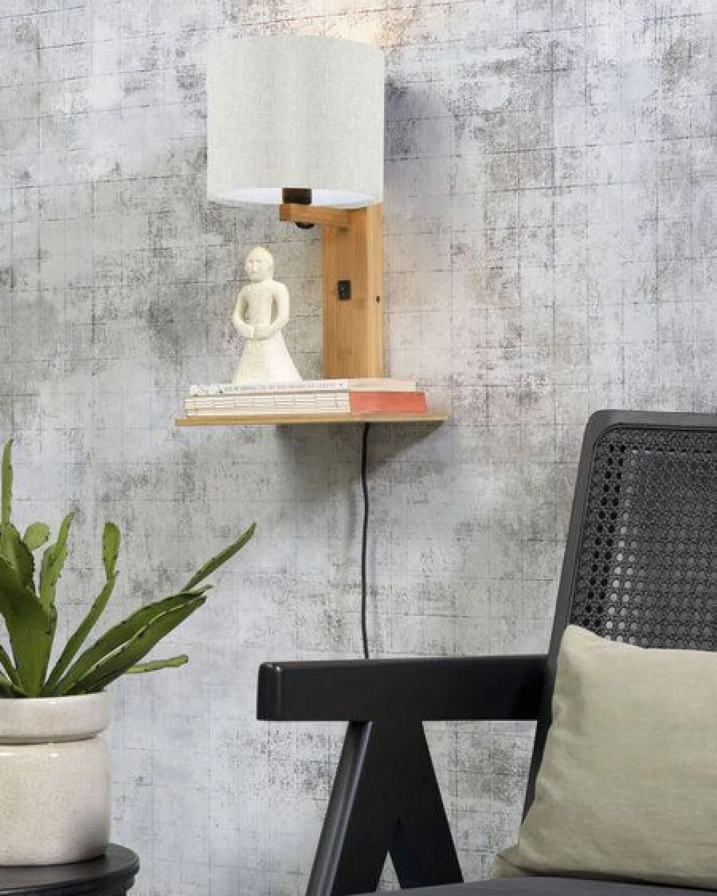 GOOD&MOJO Naturel Wandlampe Andes – Ansicht 3
