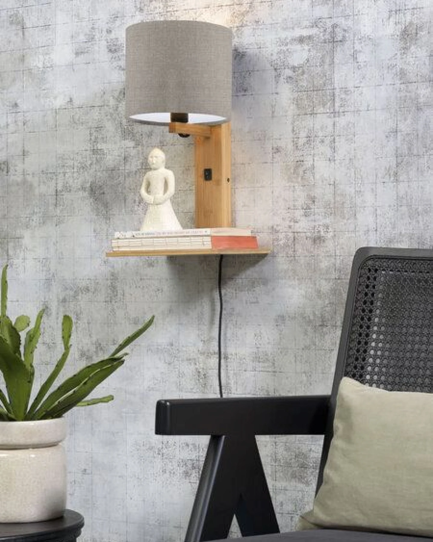 GOOD&MOJO Naturel Wandlampe Andes – Ansicht 3