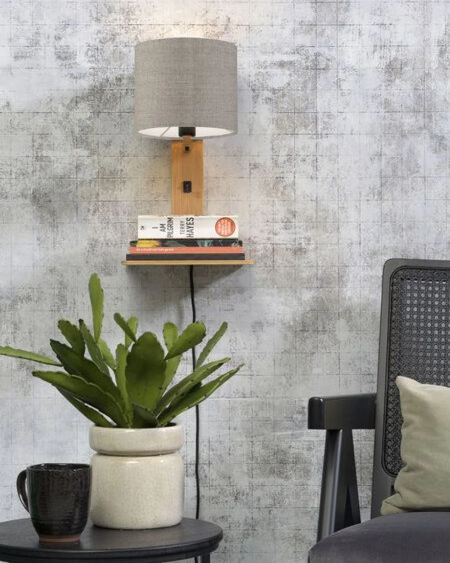 GOOD&MOJO Naturel Wandlampe Andes – Ansicht 4