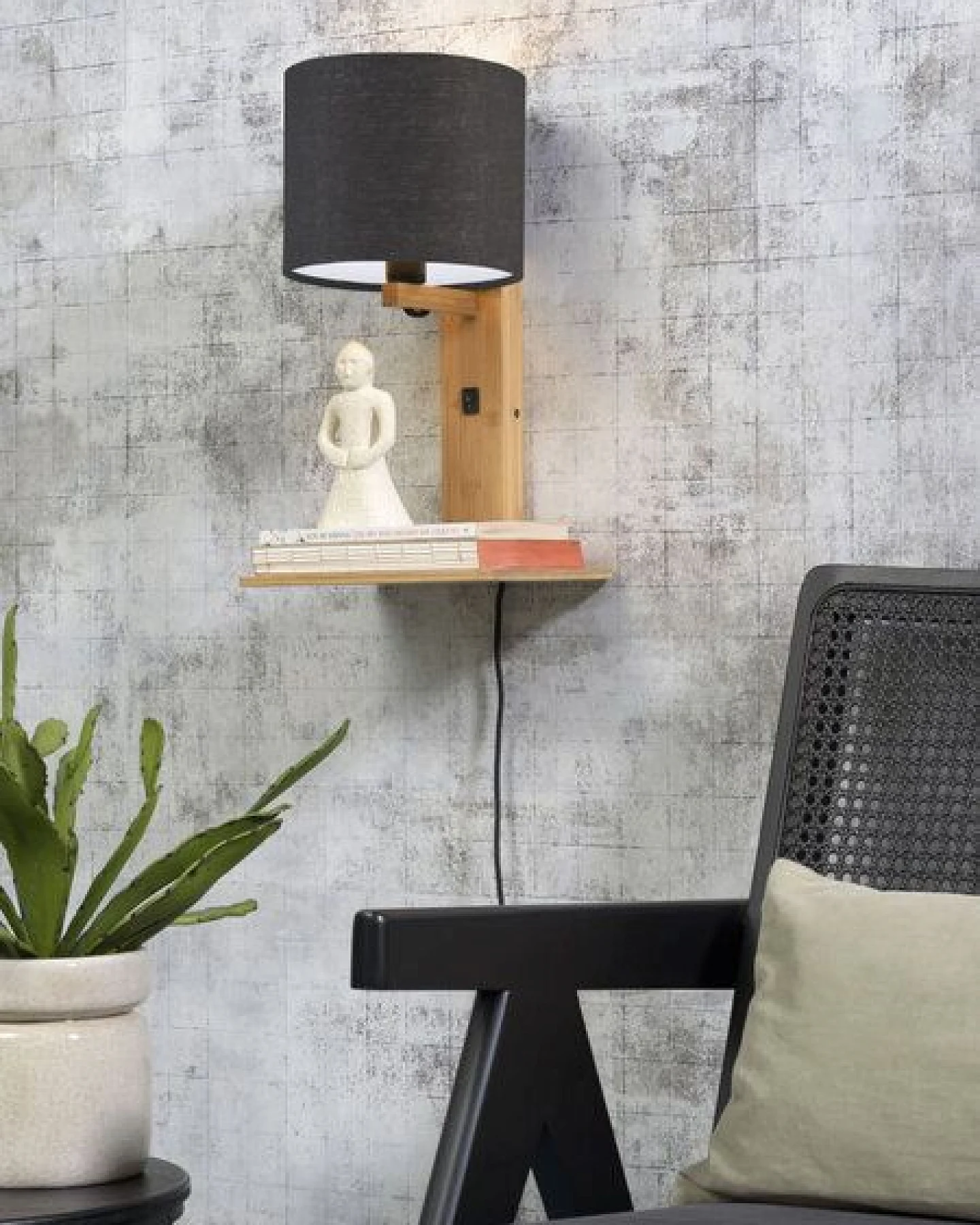 GOOD&MOJO Naturel Wandlampe Andes – Ansicht 4