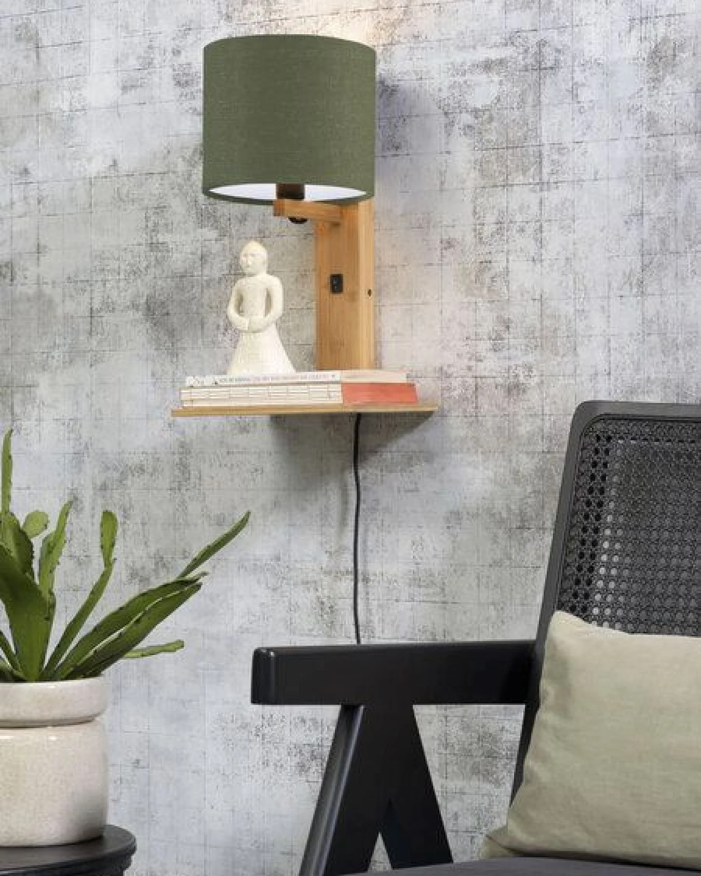 GOOD&MOJO Naturel Wandlampe Andes – Ansicht 4