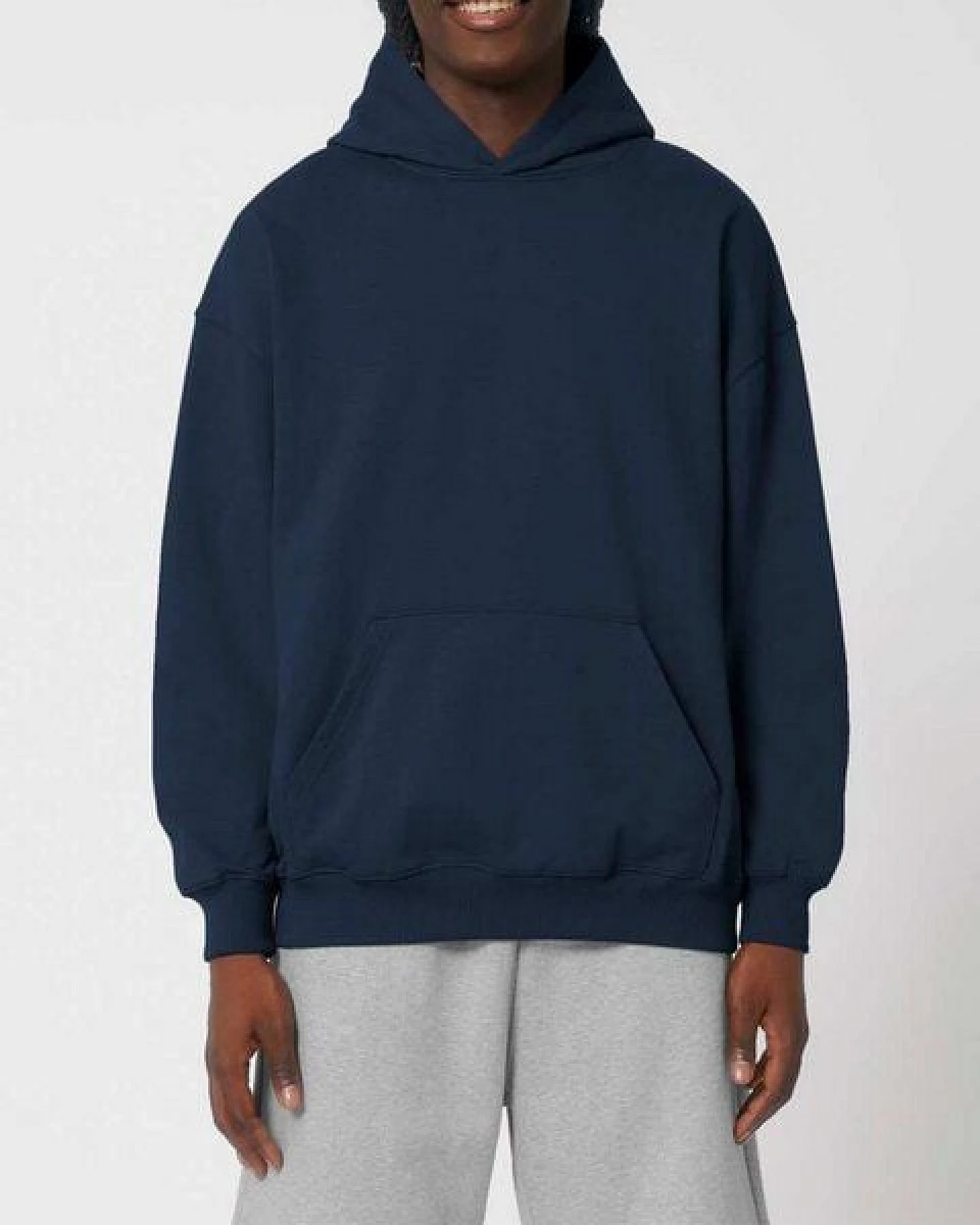 YTWOO Oversized Unisex Hoodie mit Kängurutasche, Dry, nachhaltig, Bio-Baumwolle – Ansicht 3