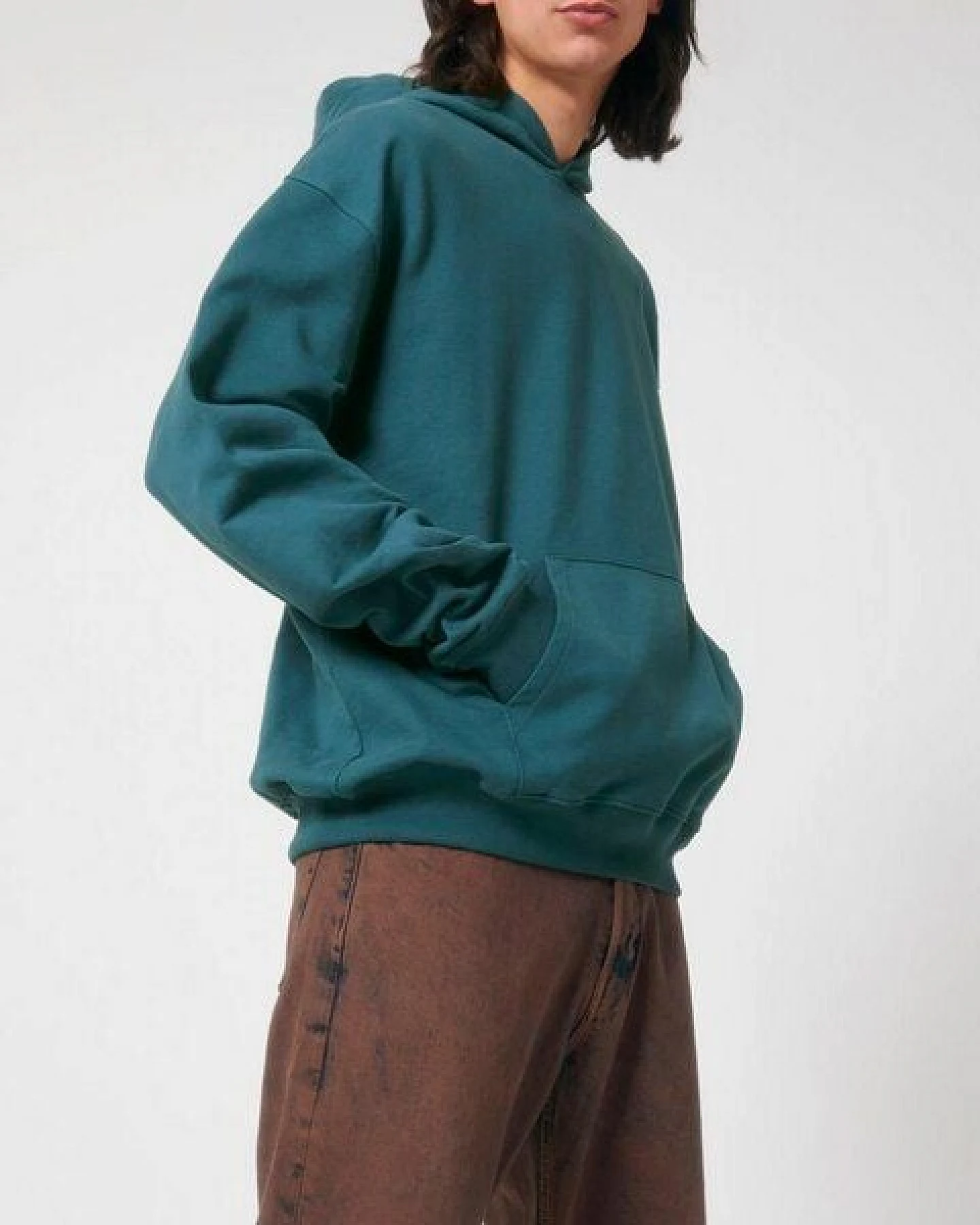 YTWOO Oversized Unisex Hoodie mit Kängurutasche, Dry, nachhaltig, Bio-Baumwolle – Ansicht 3