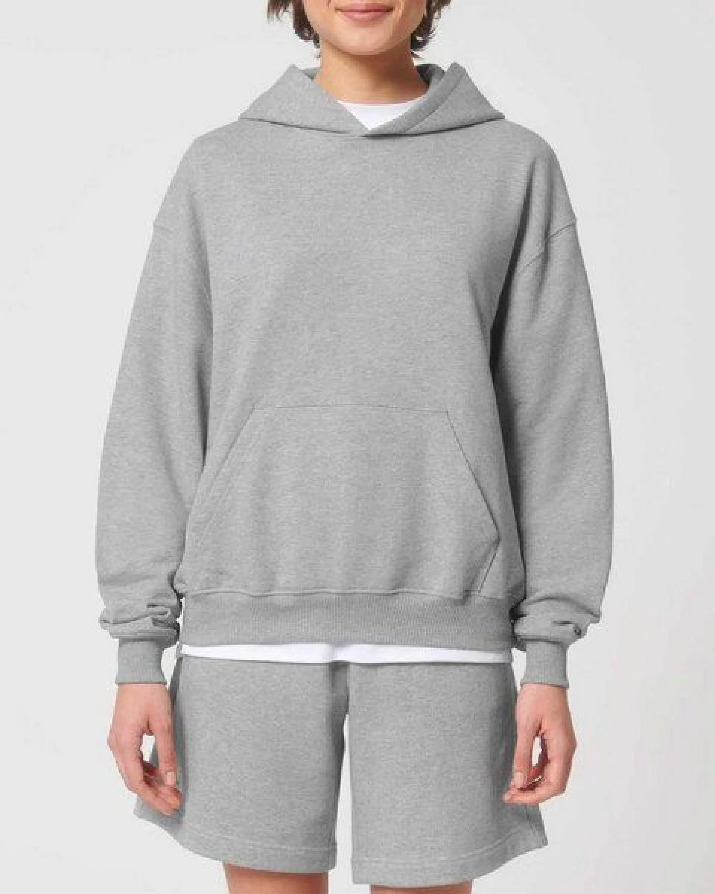 YTWOO Oversized Unisex Hoodie mit Kängurutasche, Dry, nachhaltig, Bio-Baumwolle – Ansicht 4