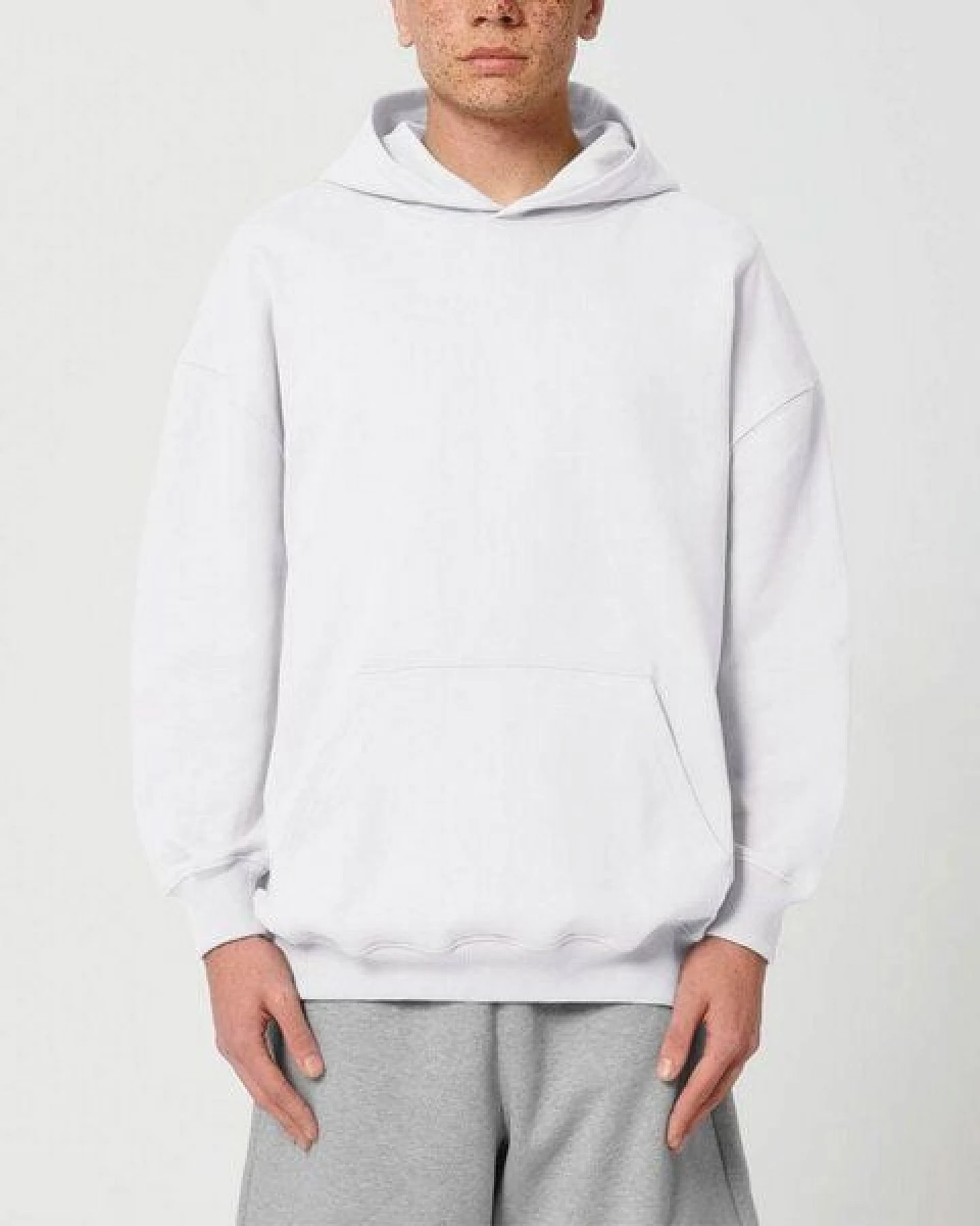 YTWOO Oversized Unisex Hoodie mit Kängurutasche, Dry, nachhaltig, Bio-Baumwolle – Ansicht 4