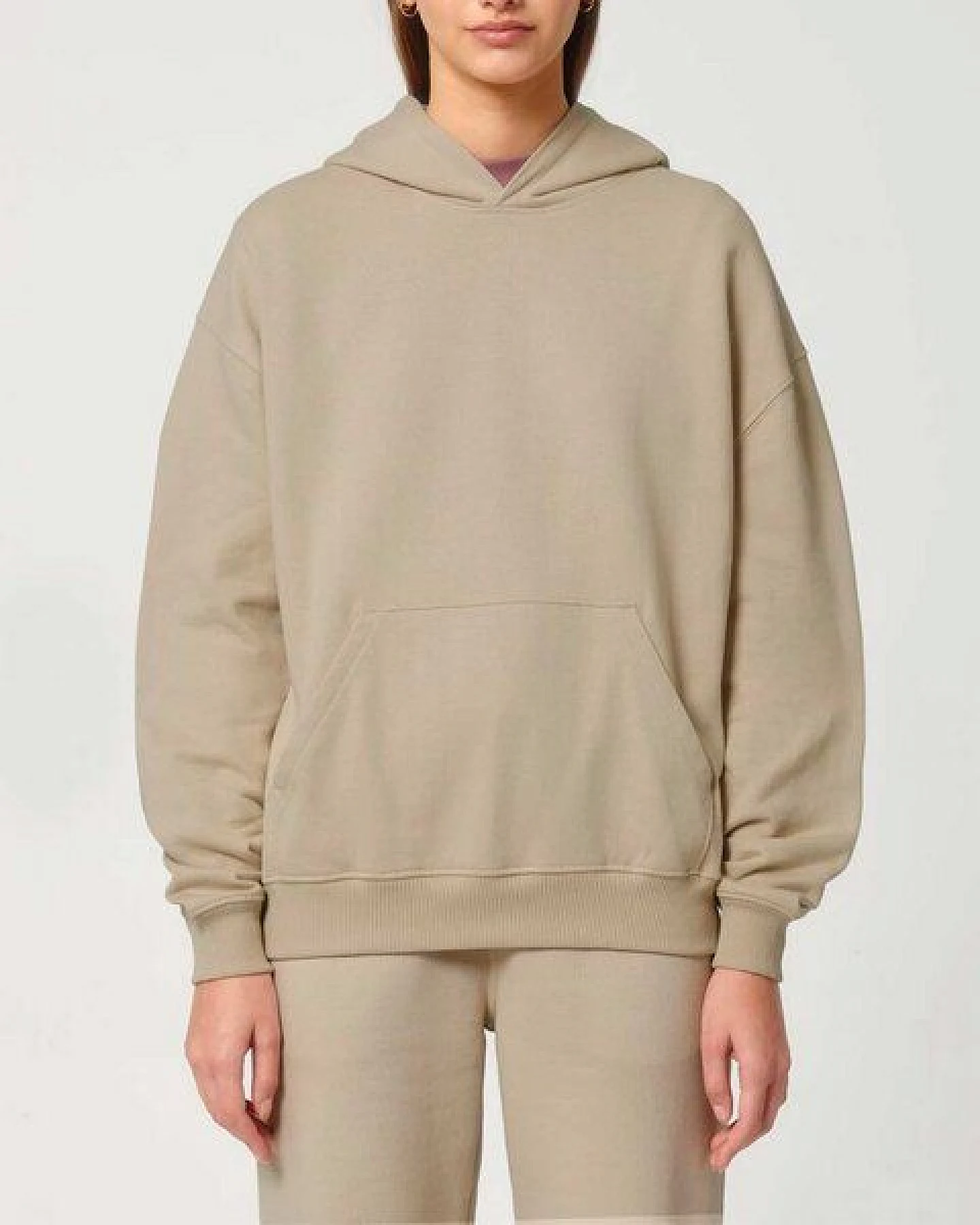 YTWOO Oversized Unisex Hoodie mit Kängurutasche, Dry, nachhaltig, Bio-Baumwolle – Ansicht 4