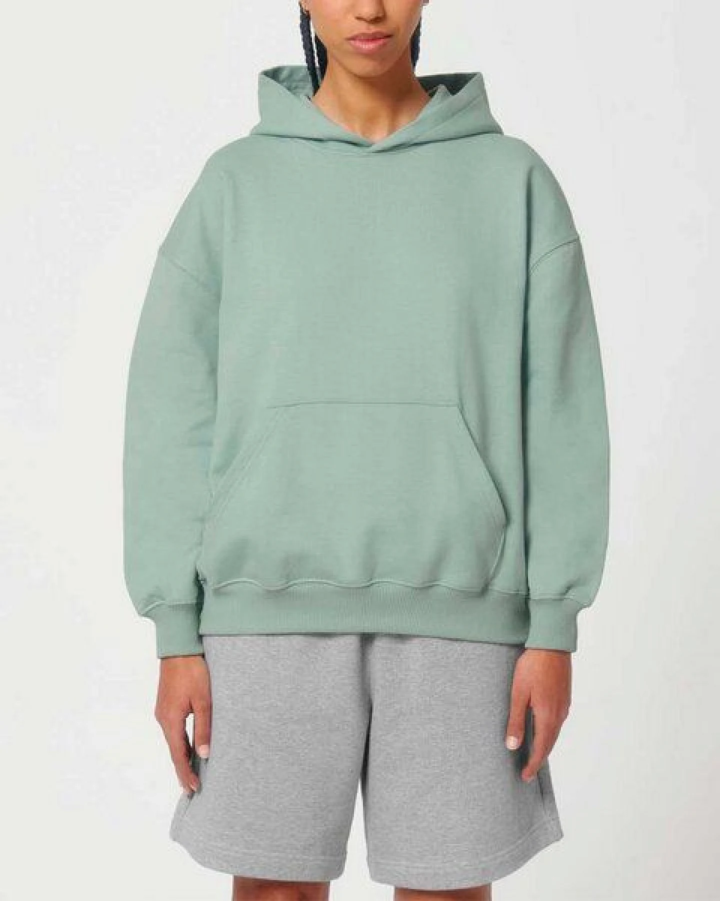 YTWOO Oversized Unisex Hoodie mit Kängurutasche, Dry, nachhaltig, Bio-Baumwolle – Ansicht 3