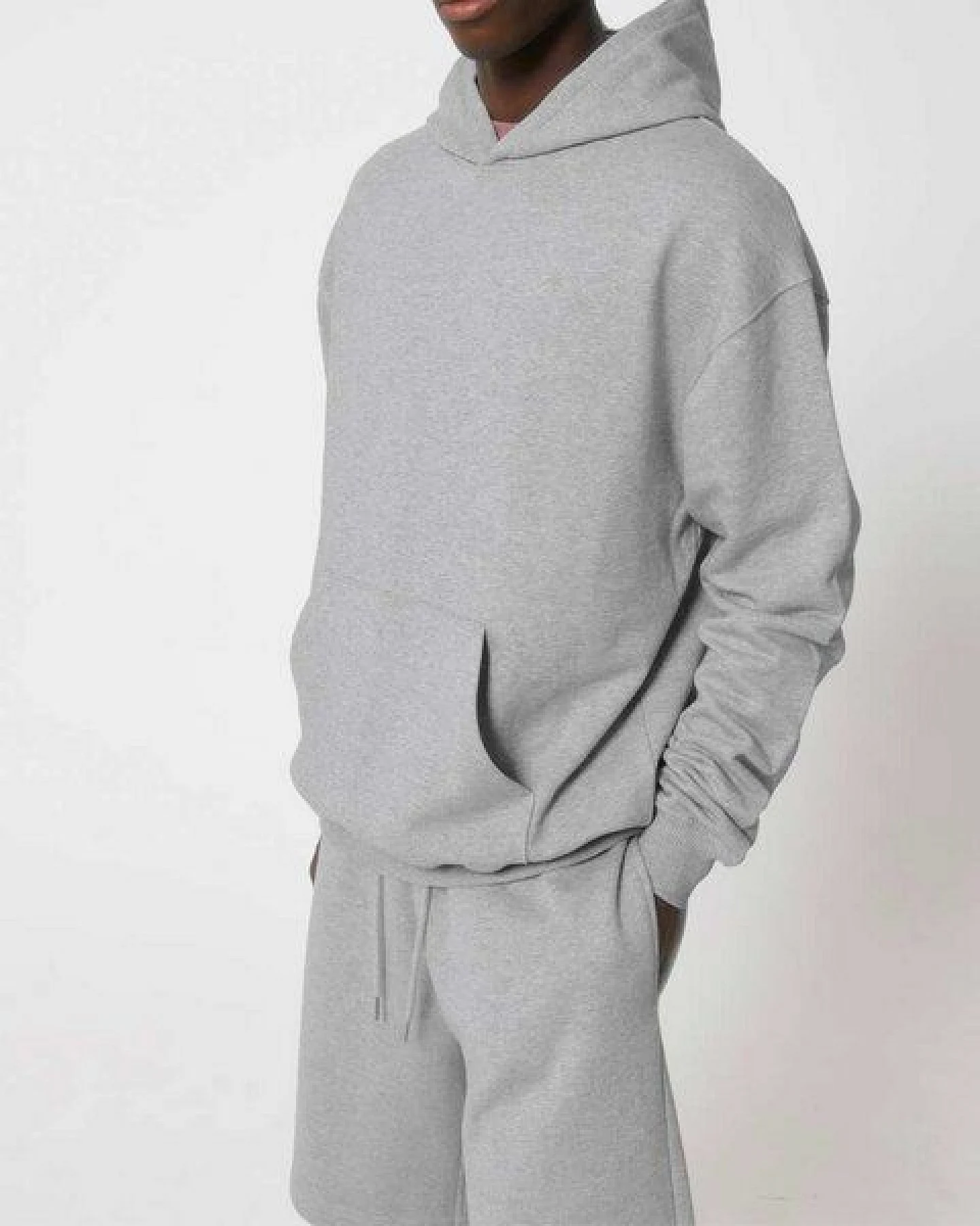 YTWOO Oversized Unisex Hoodie mit Kängurutasche, Dry, nachhaltig, Bio-Baumwolle – Ansicht 3