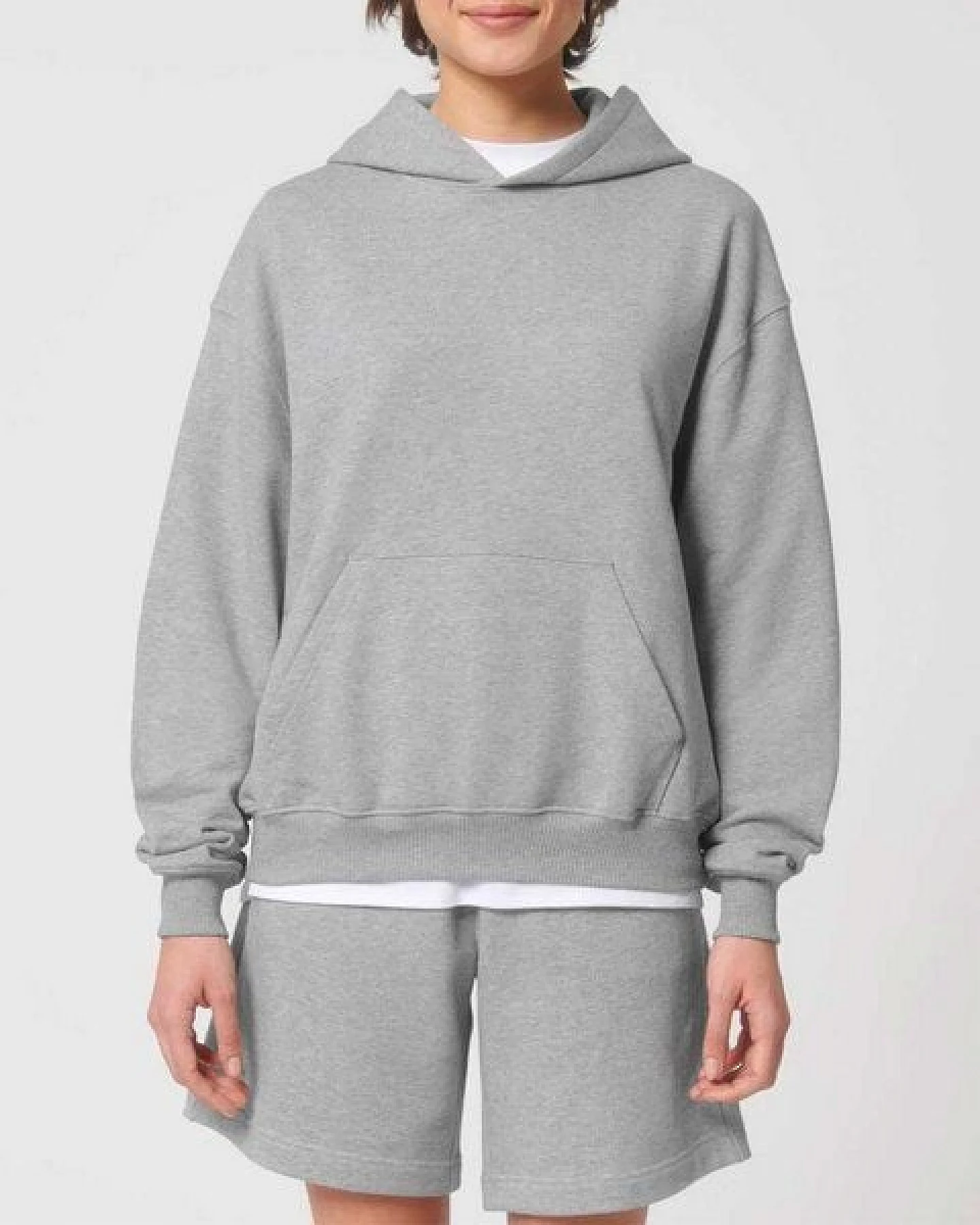 YTWOO Oversized Unisex Hoodie mit Kängurutasche, Dry, nachhaltig, Bio-Baumwolle – Ansicht 4