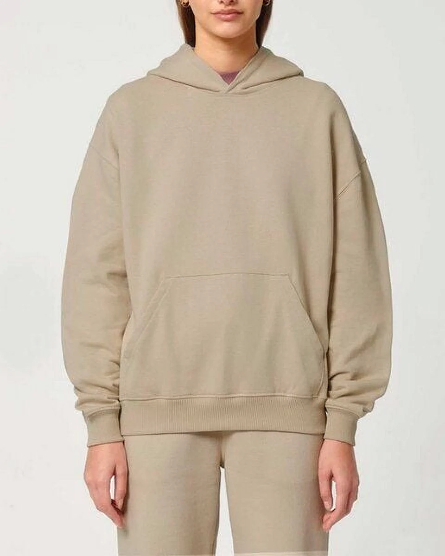 YTWOO Oversized Unisex Hoodie mit Kängurutasche, Dry, nachhaltig, Bio-Baumwolle – Ansicht 4