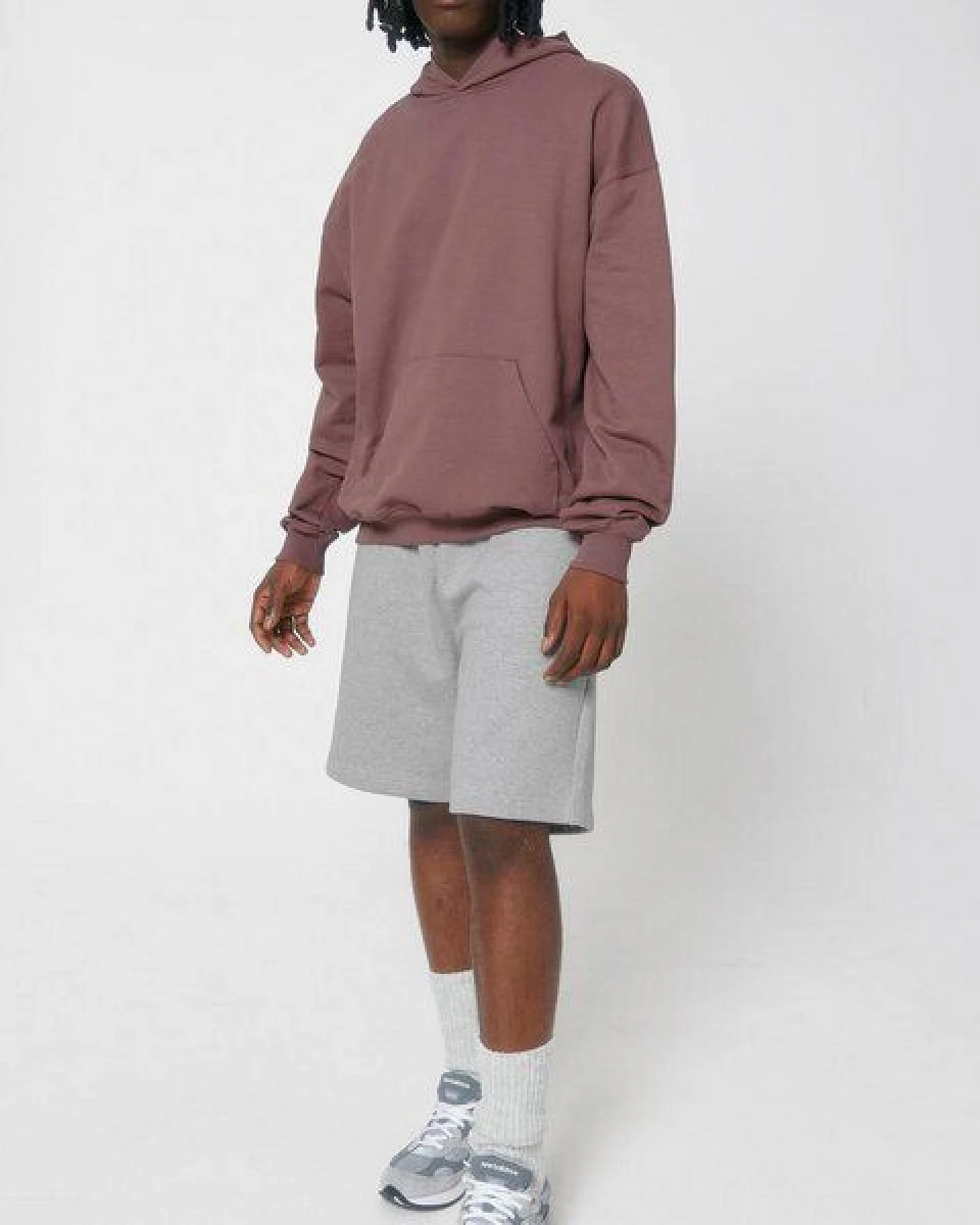 YTWOO Oversized Unisex Hoodie mit Kängurutasche, Dry, nachhaltig, Bio-Baumwolle – Ansicht 3