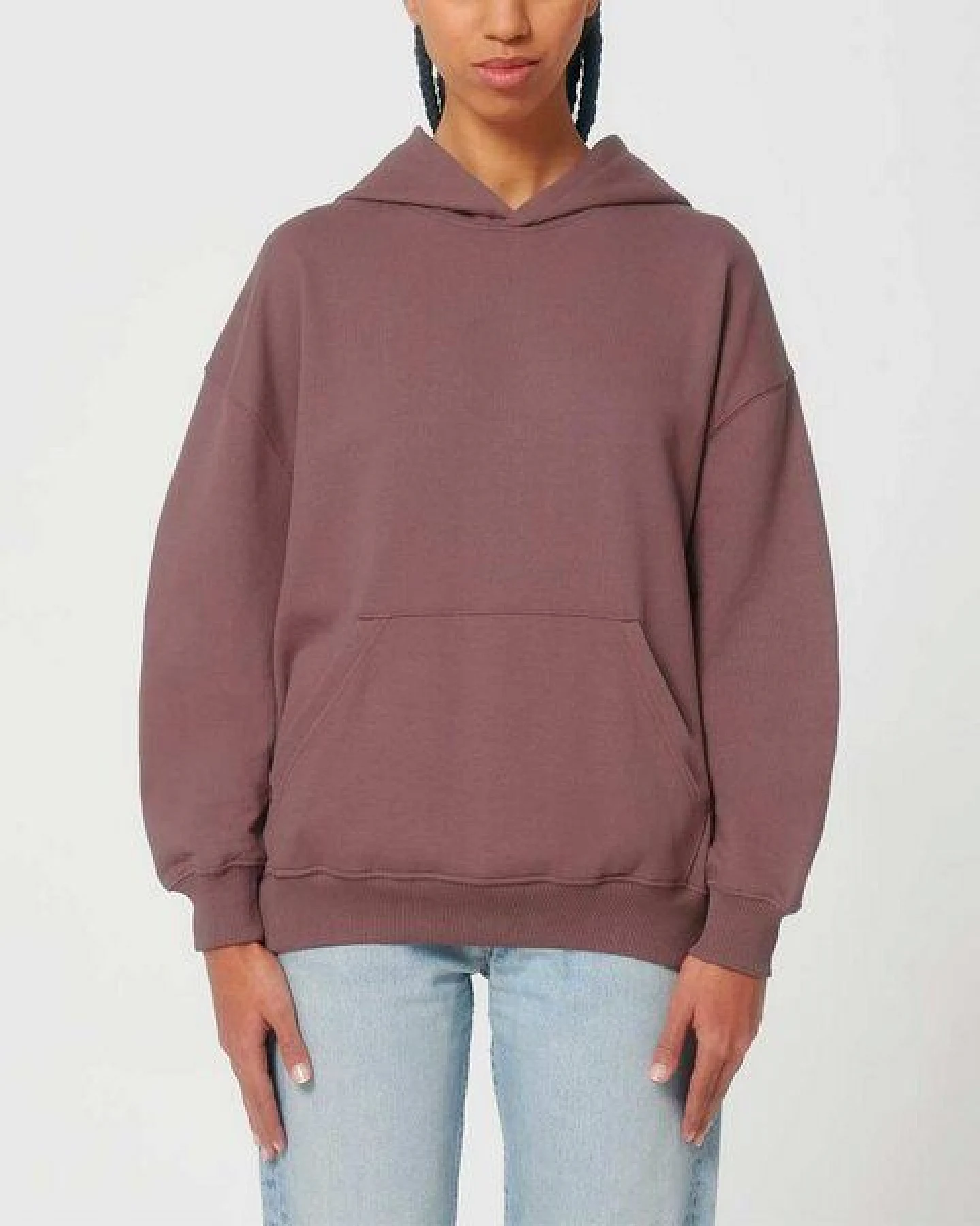 YTWOO Oversized Unisex Hoodie mit Kängurutasche, Dry, nachhaltig, Bio-Baumwolle – Ansicht 4