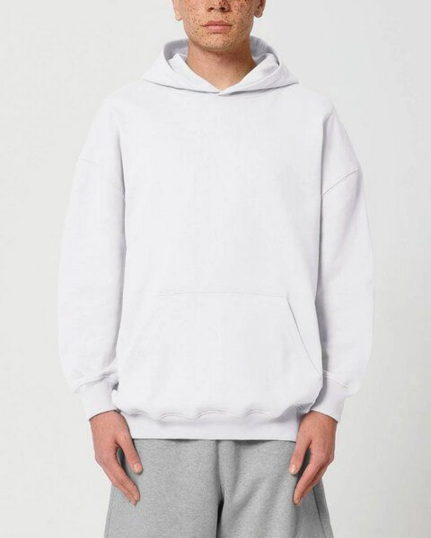 YTWOO Oversized Unisex Hoodie mit Kängurutasche, Dry, nachhaltig, Bio-Baumwolle – Ansicht 4