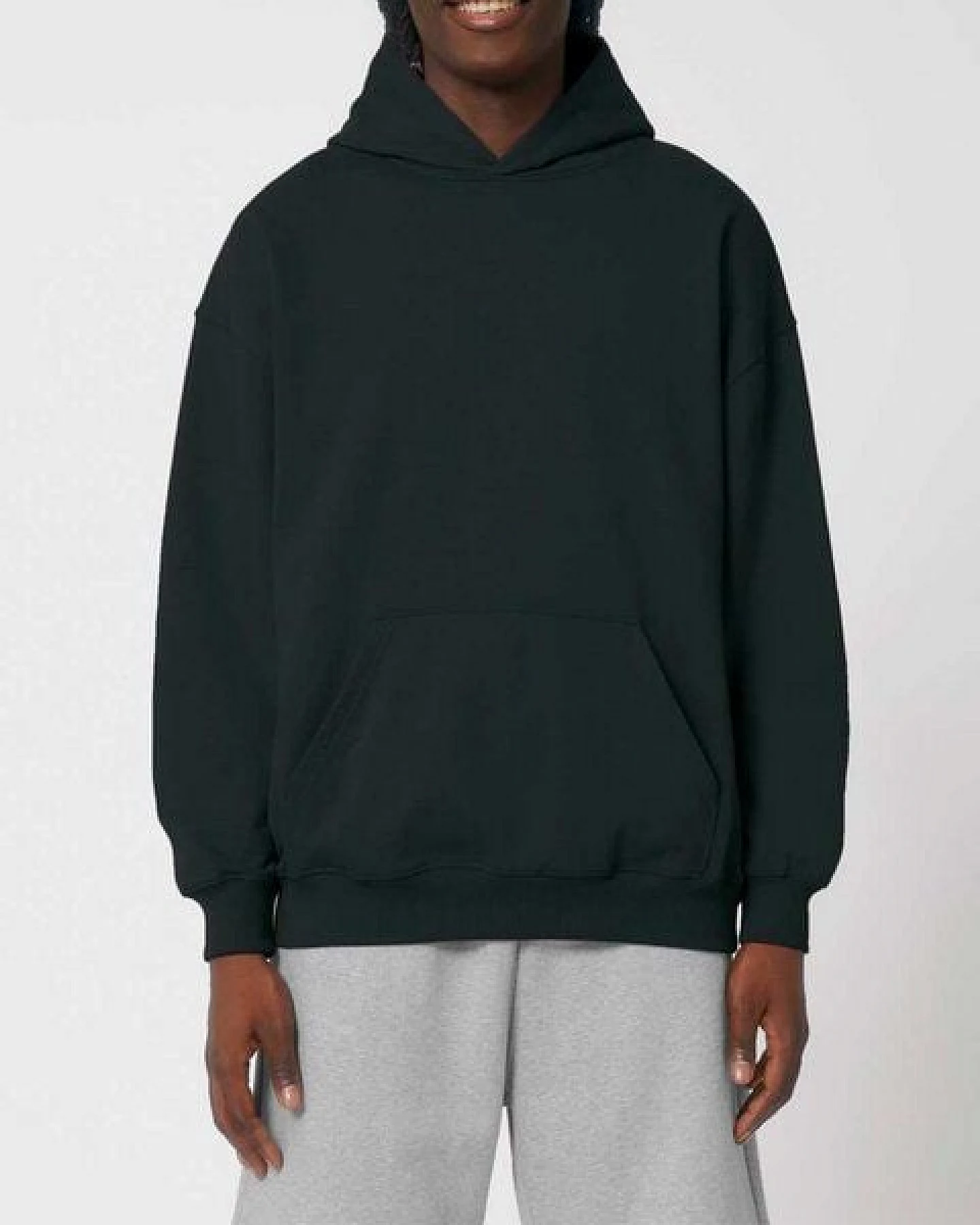 YTWOO Oversized Unisex Hoodie mit Kängurutasche, Dry, nachhaltig, Bio-Baumwolle – Ansicht 3