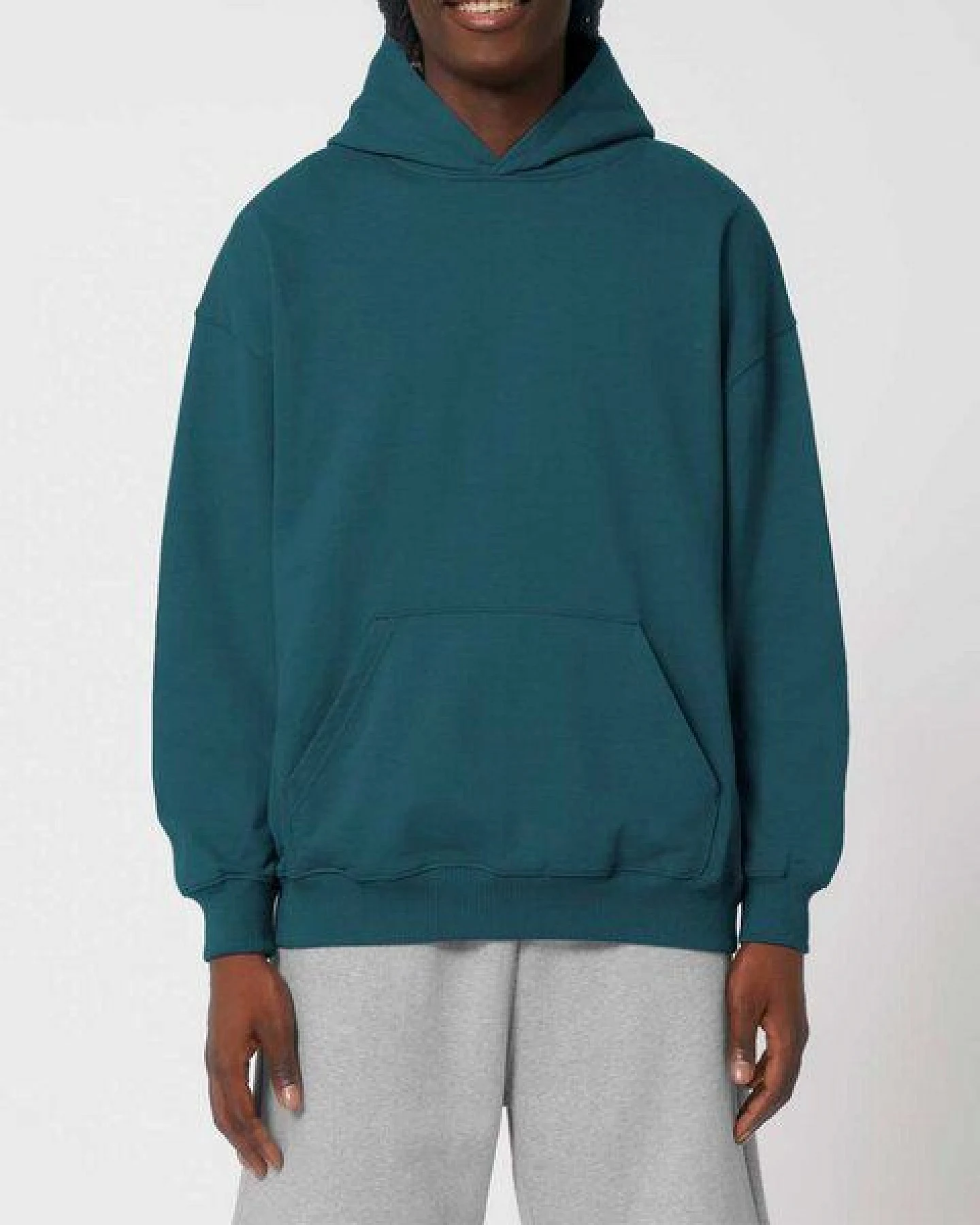 YTWOO Oversized Unisex Hoodie mit Kängurutasche, Dry, nachhaltig, Bio-Baumwolle – Ansicht 4