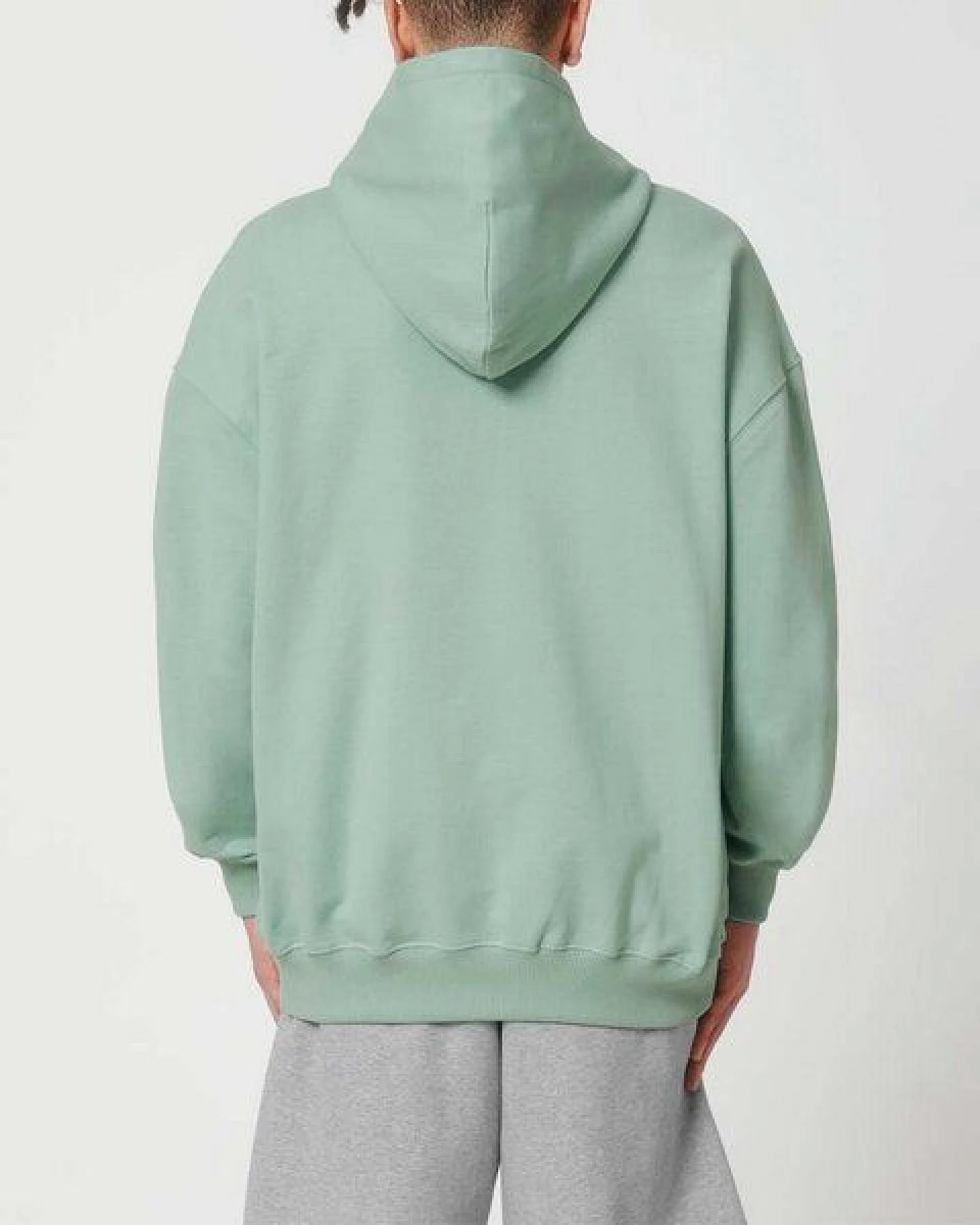 YTWOO Oversized Unisex Hoodie mit Kängurutasche, Dry, nachhaltig, Bio-Baumwolle – Ansicht 4