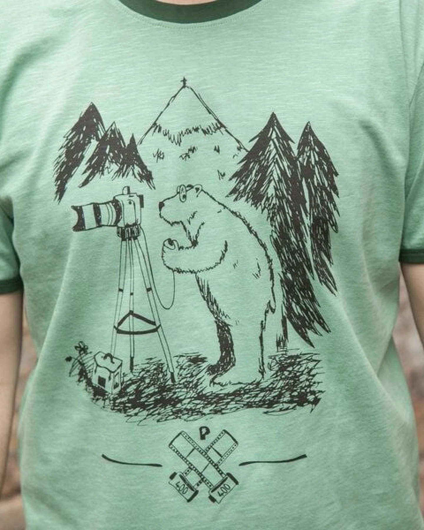 Bärnd Blitzbert - päfjes Ringer Unisex T-Shirt - Fair gehandelt aus Baumwolle Slub - Bio – Ansicht 4