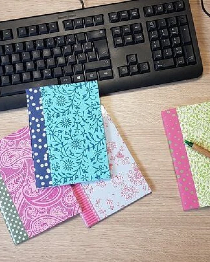 Frida Feeling Notizheft Ida aus recycelten Textilien (2er Set)