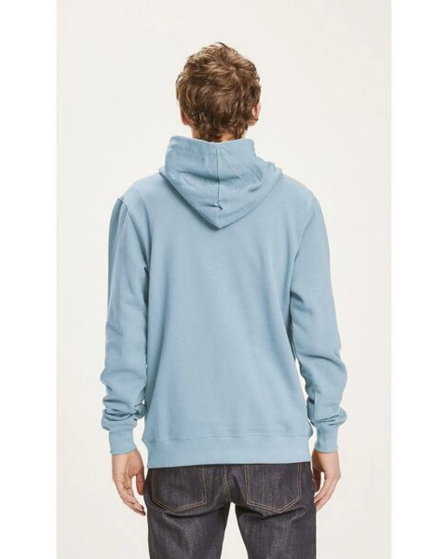 KnowledgeCotton Apparel Kapuzenpullover - Elm Hood Basic Badge Sweat GOTS Vegan – Ansicht 3