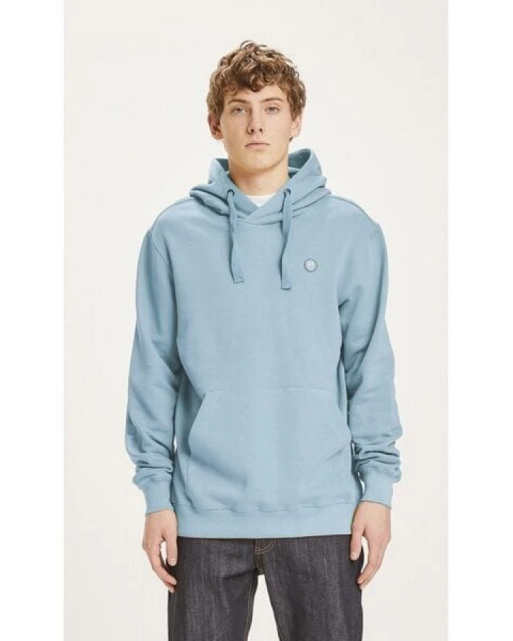 KnowledgeCotton Apparel Kapuzenpullover - Elm Hood Basic Badge Sweat GOTS Vegan
